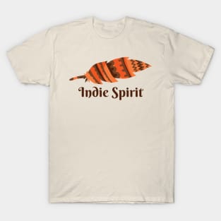 Indie Spirit - Orange Feather Graphic Illustration GC-104-01 T-Shirt